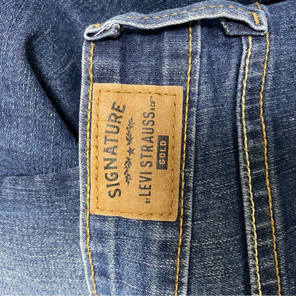 Levi's Strauss Gold Baby Bump Skinny Jeans with Stretch Sz M Maternity Jeans - Picture 12 of 14